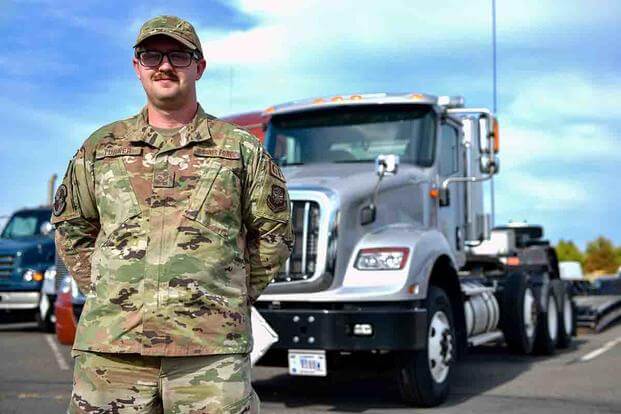 Truck driver training for military veterans